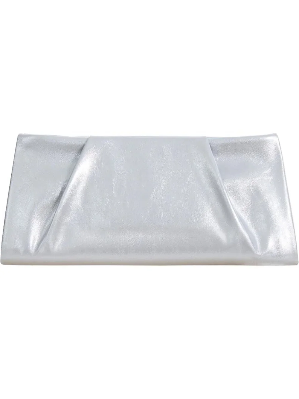 👜 Women's Silver Chic Evening Bag Pleated Purses Prom Elegant Clutch Purse
